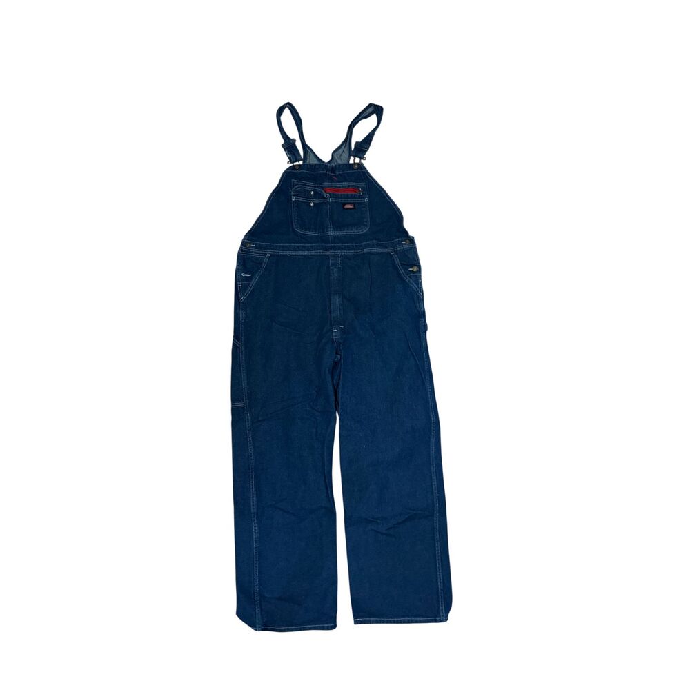 Dickies Men’s‎ Blue Denim Bib Overalls Size: XL Workwear Carpenter EUC Vintage